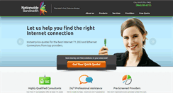 Desktop Screenshot of nationwidebandwidth.com